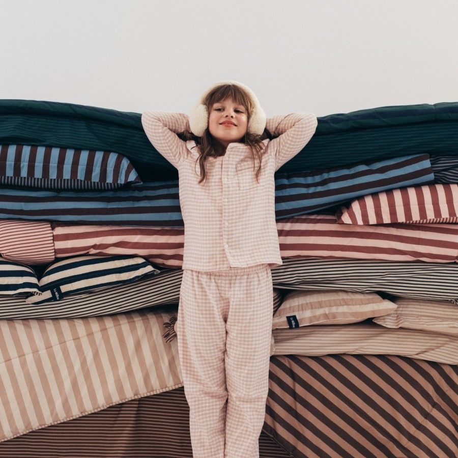 La Millou Komplet Pościeli Bawełnianej STRIPES PINK XXL