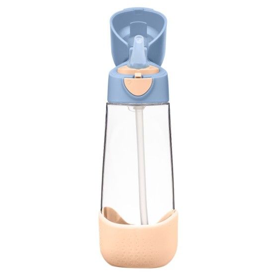 B.box Butelka na wodę tritanowa ze słomką 600ml Feeling Peachy