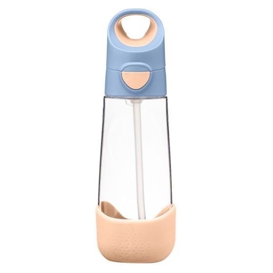 B.box Tritanium fľaša s slamou 600ml pocit broskynia