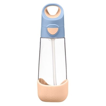 B.box Tritanium water bottle with a straw 600ml Feeling Peachy