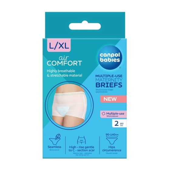 Canpol Culotte post-partum réutilisable (maille) 2 pcs
