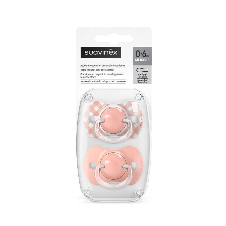 Suavinex Smoczek fizjologiczny SX Pro 0-6 m 2szt różowy Wild &