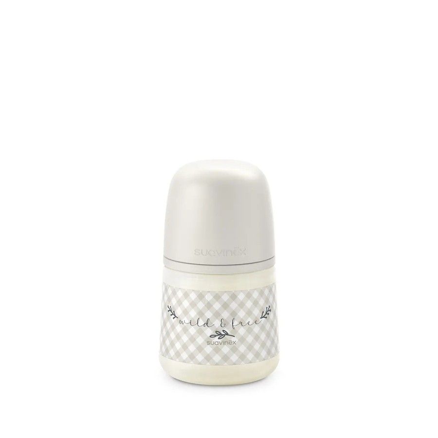 Suavinex Butelka SX Pro 150 ml, przepływ wolny S beżowa Wild &