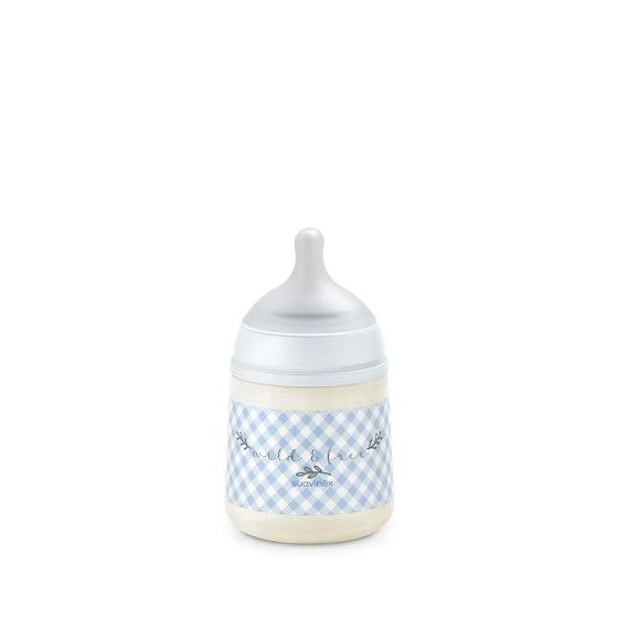 Suavinex Butelka SX Pro 150 ml, przepływ wolny S niebieska Wild