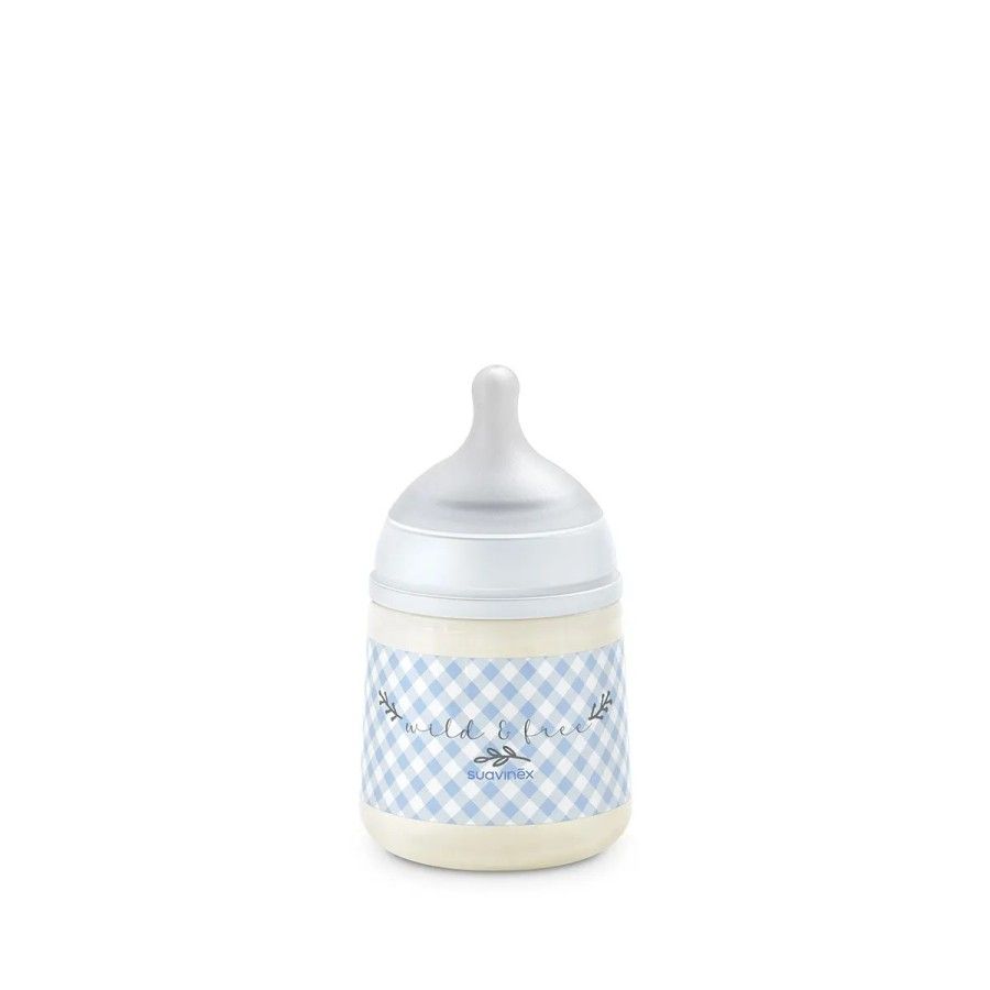 Suavinex Butelka SX Pro 150 ml, przepływ wolny S niebieska Wild