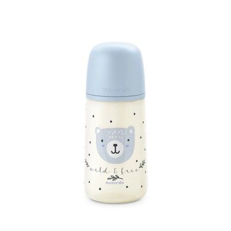 Suavinex sx pro 270 ml Flasche, mittlerer MP Blue Wild & Free