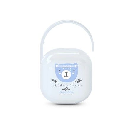Étui SUAVINEX pour sucette bleue sauvage et libre