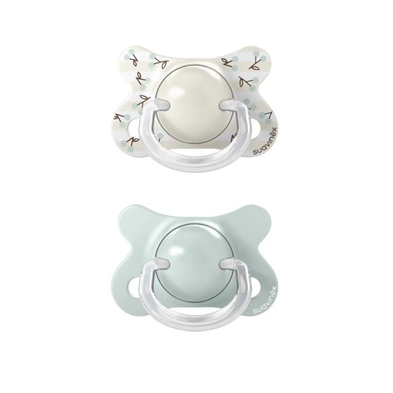 Suavinex Smoczek fizjologiczny SX Pro MINI 0-2 m 2szt miętowy Birdies