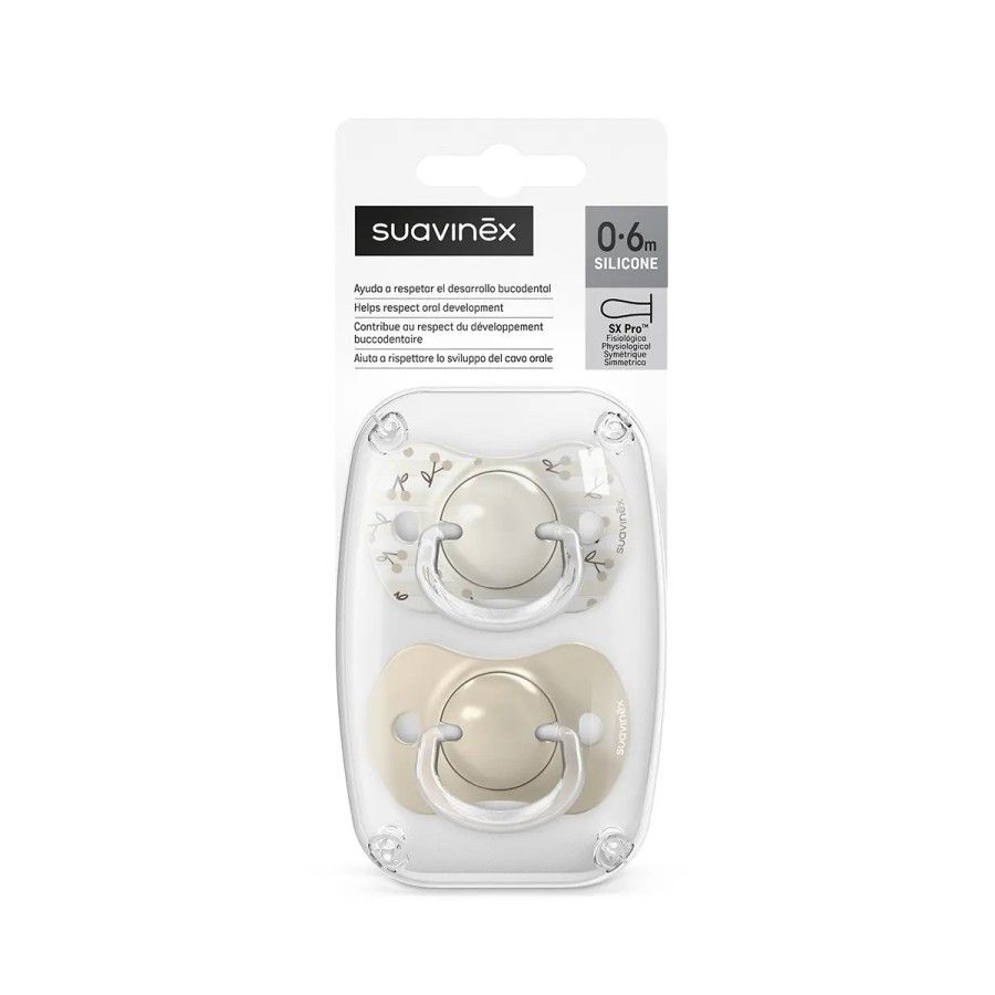 Suavinex Smoczek fizjologiczny SX Pro 0-6 m 2szt waniliowy