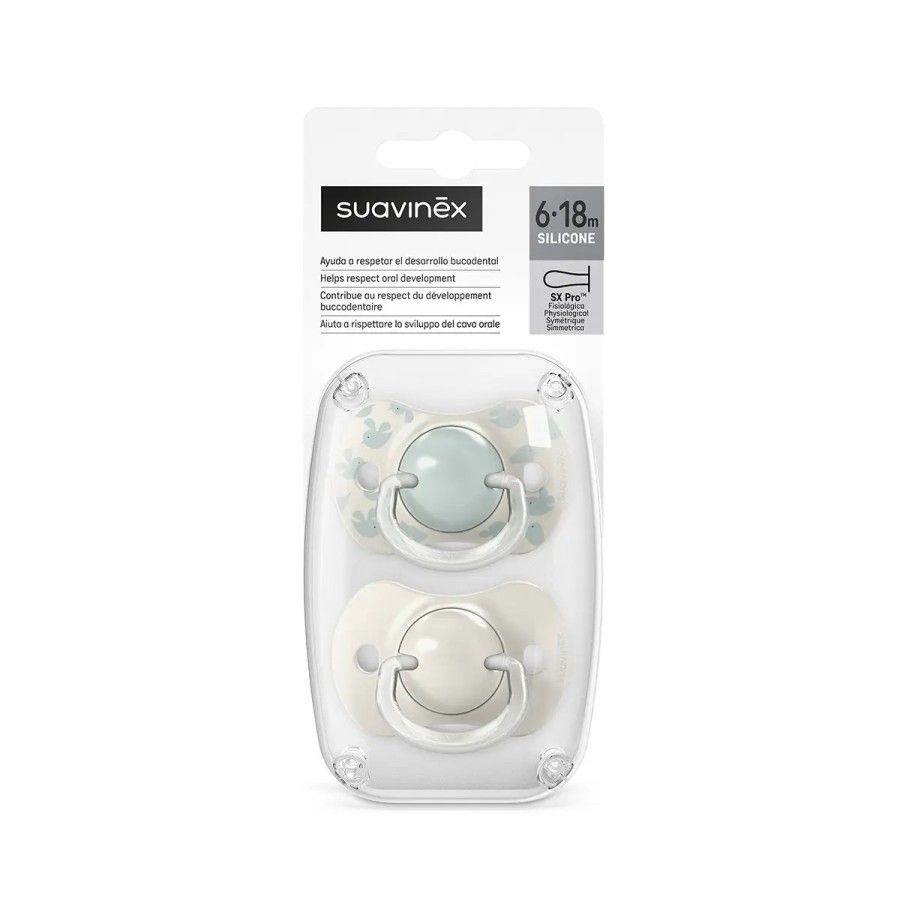 Suavinex Smoczek fizjologiczny SX Pro 6-18 m 2szt miętowy