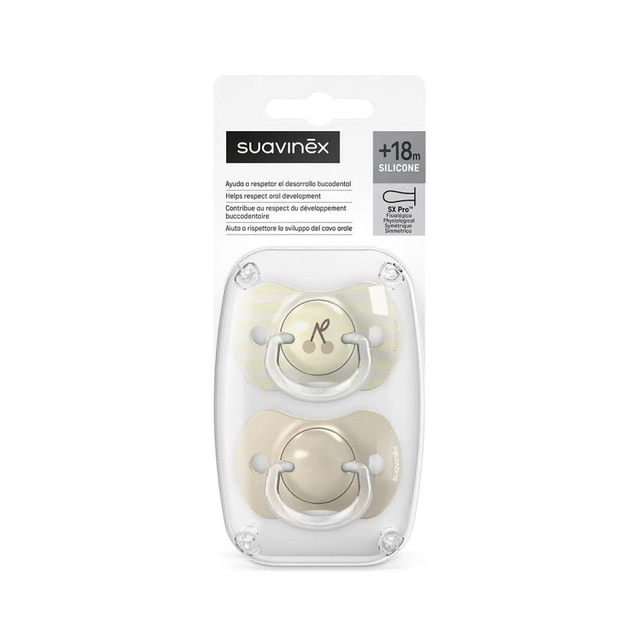 Suavinex Smoczek fizjologiczny SX Pro +18m 2szt waniliowy