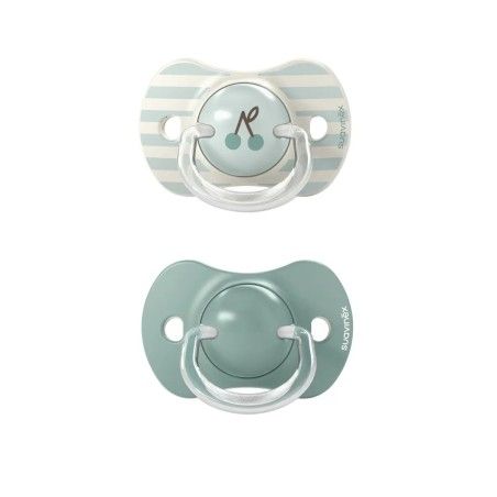 SUVINEX Physiological pacifier SX PRO + 18M 2pcs Mint Birdies