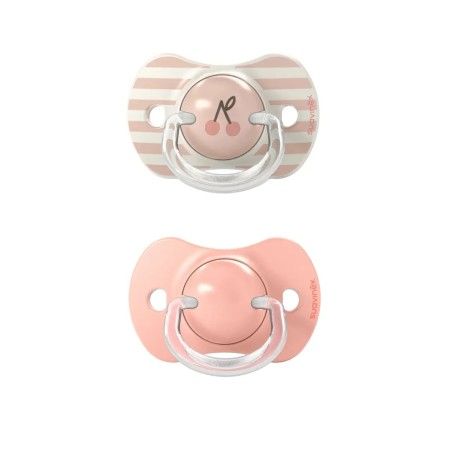 Suvinx fyziologický cumlík SX PRO + 18M 2ks Pink Birdies