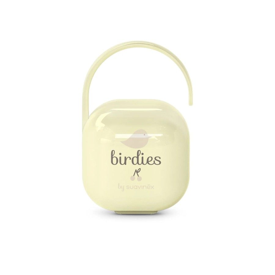 Suavinex Etui na smoczek waniliowe Birdies - 8426420905084