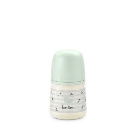 Suavinex Butelka SX Pro 150 ml, przepływ wolny S miętowa Birdies