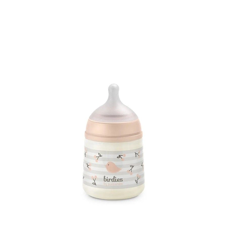 Bouteille SUVINEX SX Pro 150 ml, débit libre d'oiseaux roses -