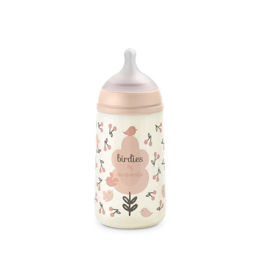 Suavinex sx pro 270 ml Flasche, mittlere Merge M Pink Birdies -