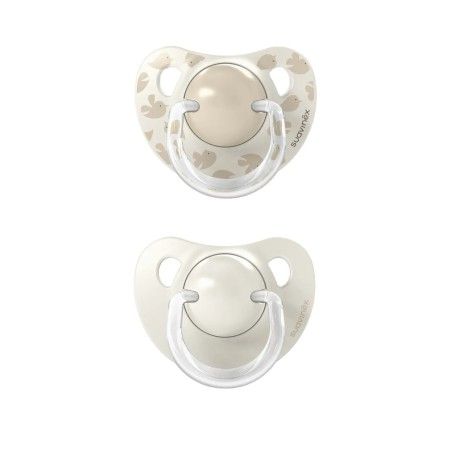 Suavinex anatómico pacificador SX PRO 6-18m 2PCS Beige Birdies