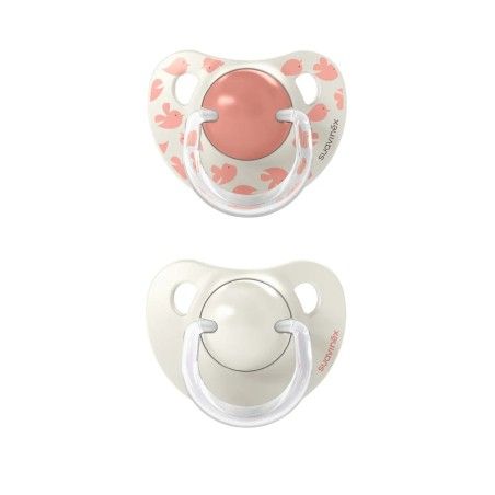 SUVINEX Anatomischer Schnuller SX Pro 6-18m 2 stücke Rosa Birdies