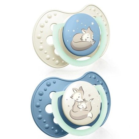 LOVI Silicone Dragon Dynamic 2 ks Noční a den chlapce 0-6m