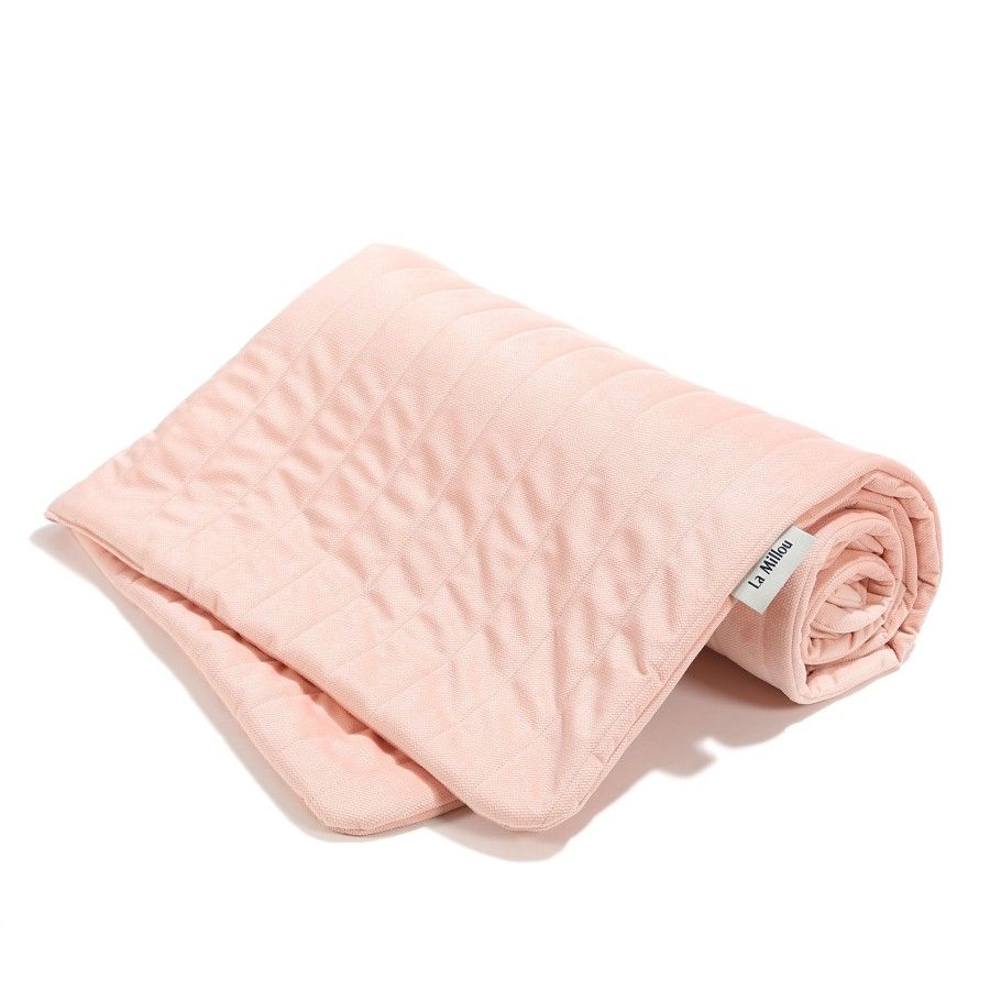 La Millou Cherchage chaud en velours pure poudre rose l -