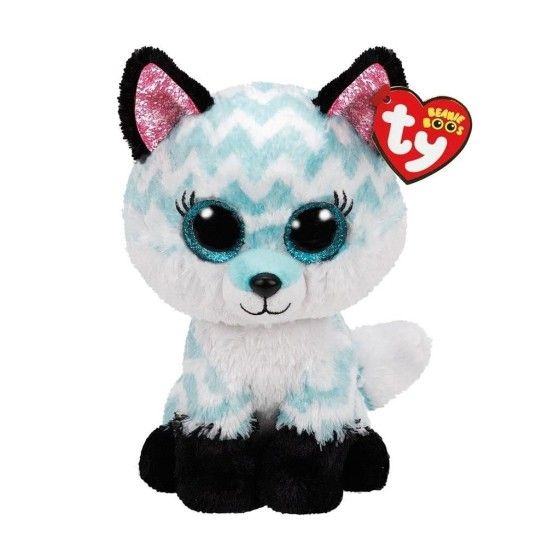 Ty Beanie Boos ATLAS – biało-turkusowy tygrys 24 cm -