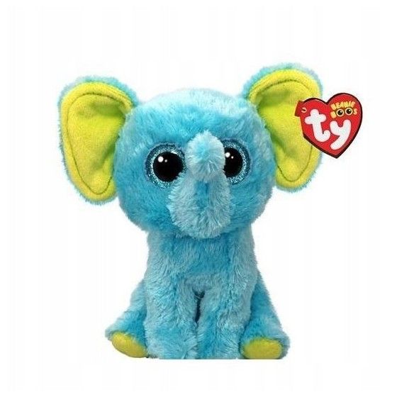 Ty Beanie Boos TRUNKLES – niebieski słoń 15 cm - 08421373598
