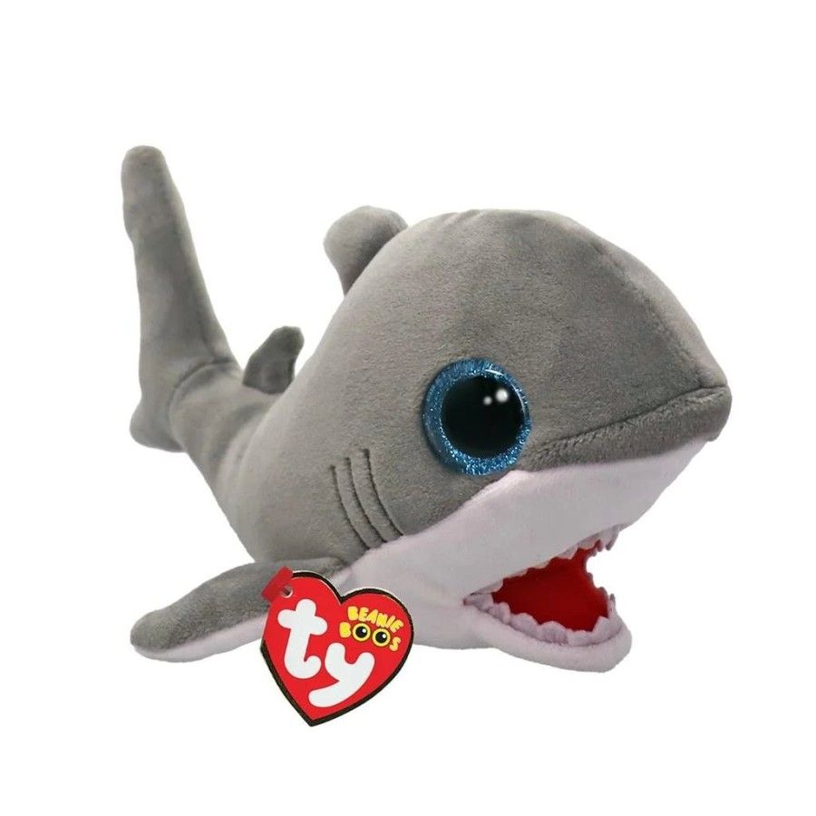 Ty Beanie Boos FINNEGAN – szary rekin 15 cm - 08421373765