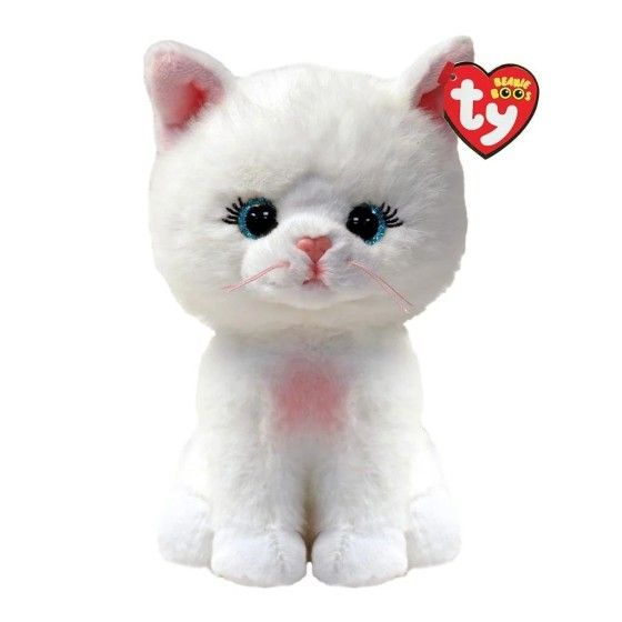 Ty Beanie Boos AMELIA – biały kotek 15 cm - 08421373772