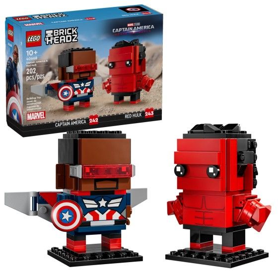 LEGO BrickHeadz 40668 Kapitan Ameryka i Czerwony Szkielet -