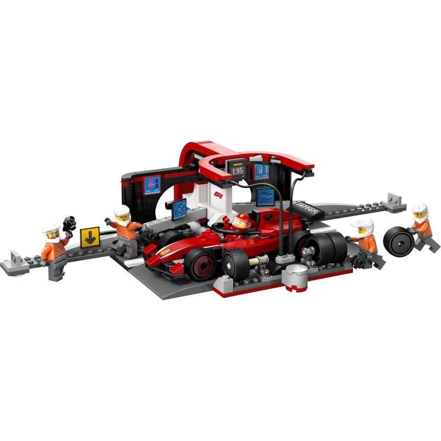 LEGO Klocki City 60443 F1 Pit stop i mechanicy z bolidem