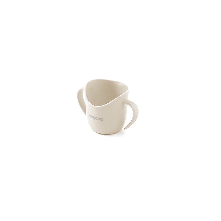Babyono Ergonomiczny kubek treningowy FLOW beżowy -