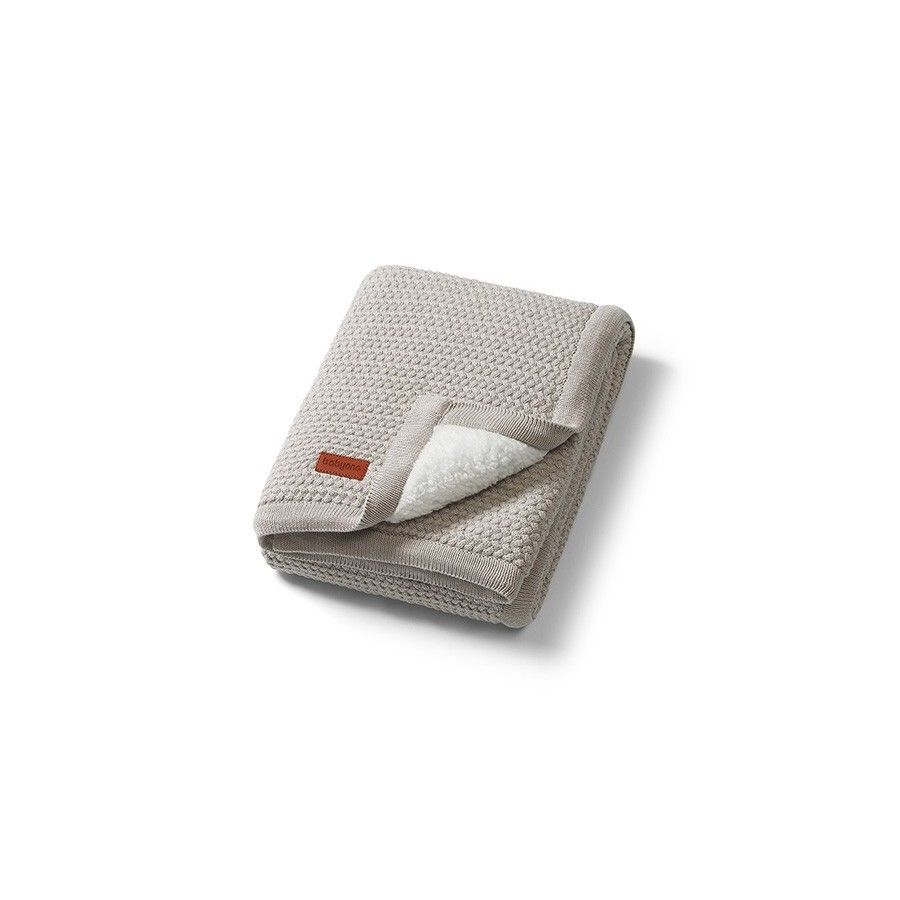 Babyono Kocyk bawełniany z ociepleniem szary - 5901435417607