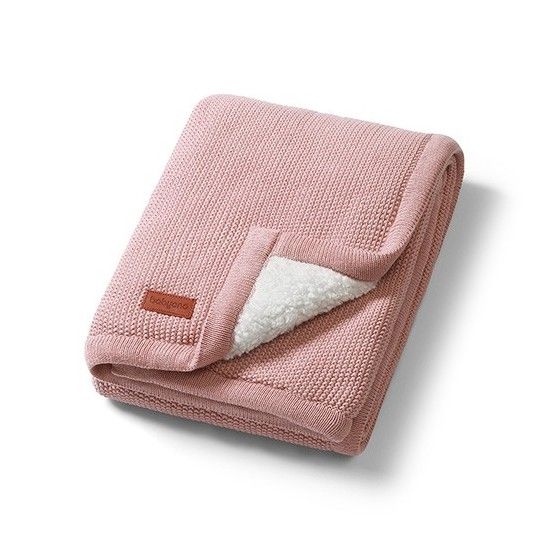 Manta de algodón babyo con calentamiento rosa