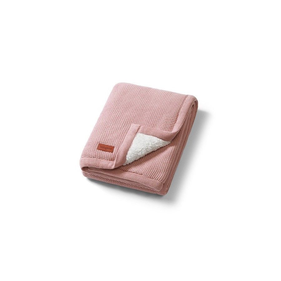 Couverture de coton Babyo avec réchauffement rose -