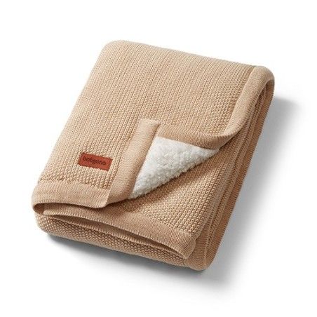 Manta de algodón babyono con calentamiento beige