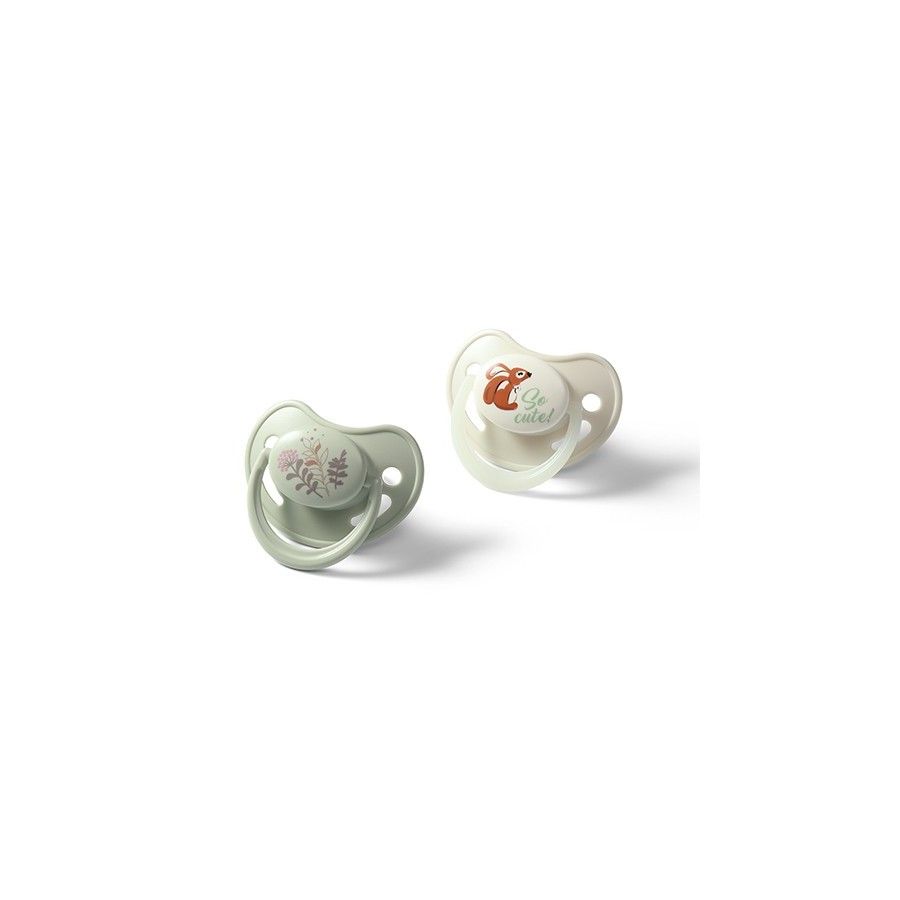 Babyono Smoczki anatomiczne silikonowe 6-18 m - 5901435417850
