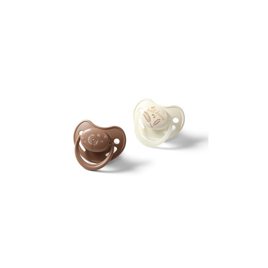 Babyono Smoczki anatomiczne silikonowe 18 m+ - 5901435417867