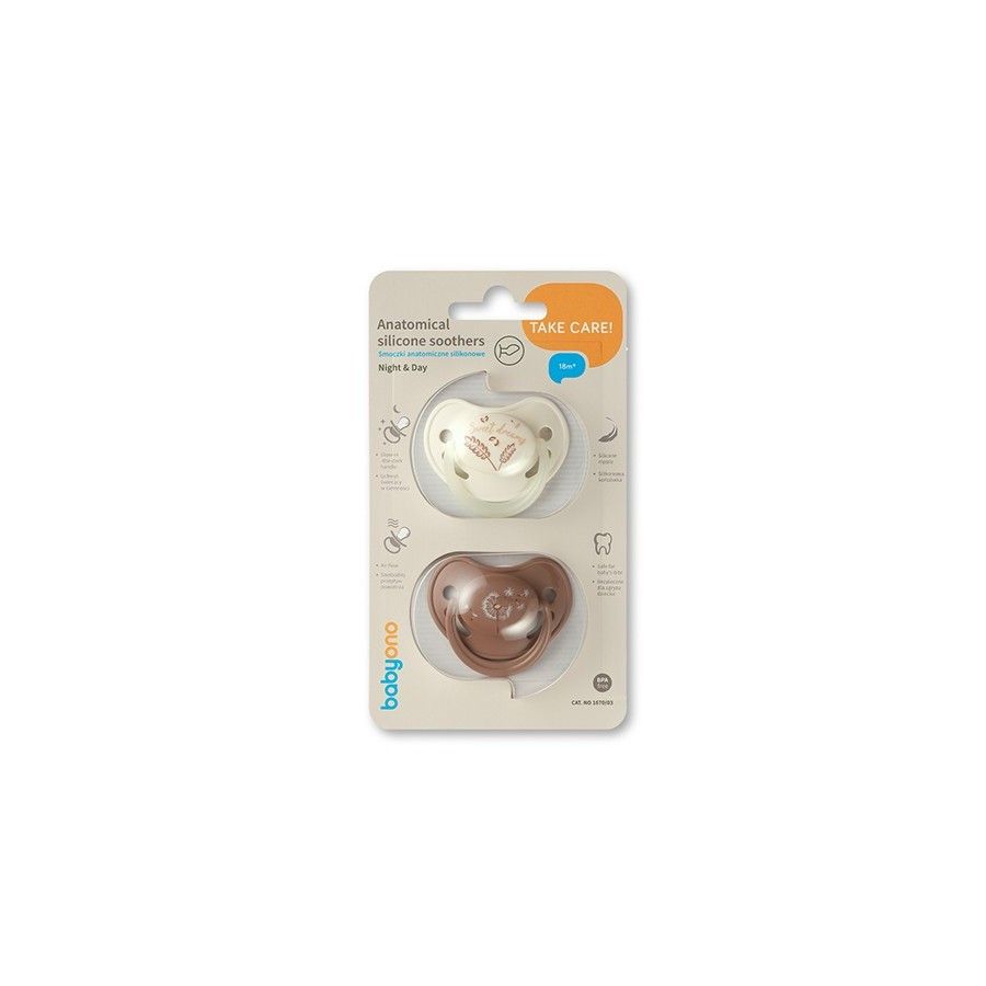 Teats anatomiques Babyono Silicone 18 m + - 5901435417867