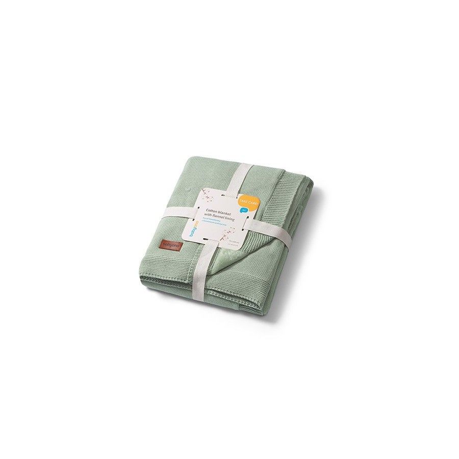 Couverture de coton Babyo avec risque de rayures Flannel -