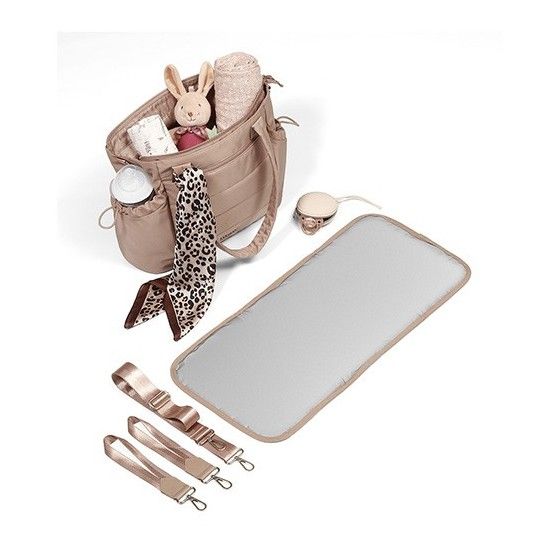 Babyono Torba dla mamy / do wózka CAMI beżowa - 5901435417942