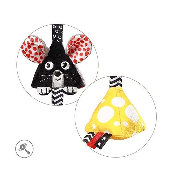 Babyono Zawieszka kontrastowa MOUSE - 5901435418307