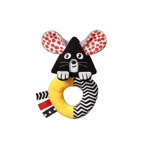Babyono Grzechotka kontrastowa MOUSE - 5901435418314