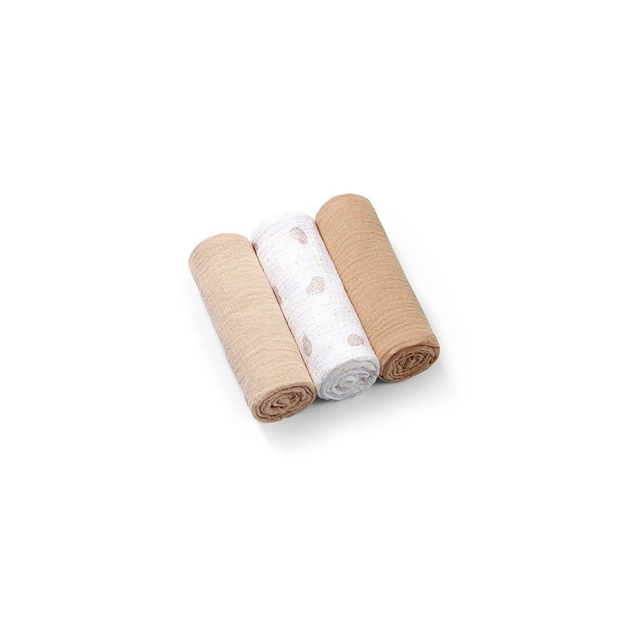 Babyono Pieluszki muślinowe marszczone. 