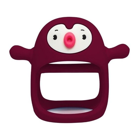Smily Mia Gryzak Silikonowy Pingwin Buddy Red - 856137008934
