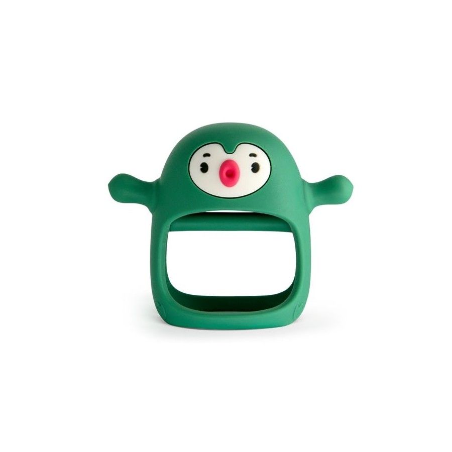 Smily Mia Gryzak Silikonowy Never Drop Pingwin Buddy Pine Green