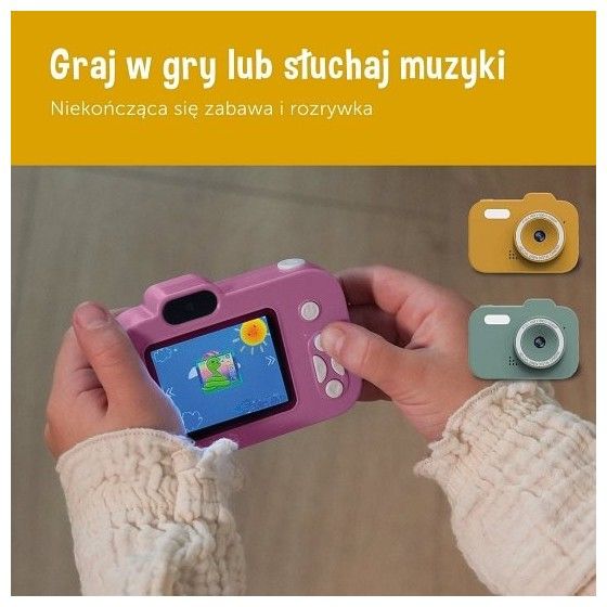 ZAZU Fun Aparat Cyfrowy dla Dzieci Green - 8720955750530