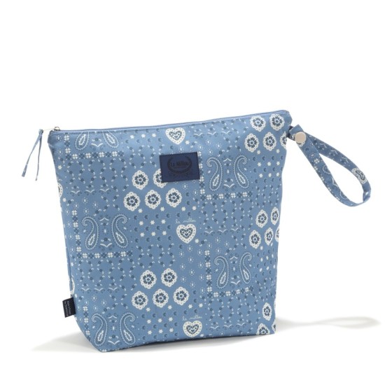 La Millou Kosmetyczka wodoodporna BANDANA DENIM XL -