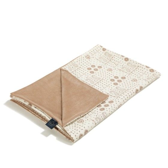 La Millou Ljus filt sammet bandana cream l
