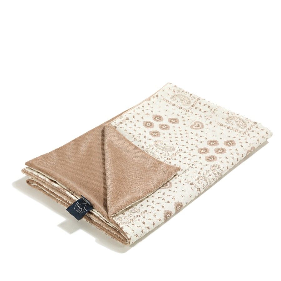 La Millou Crema della bandana di velluto della coperta leggera m